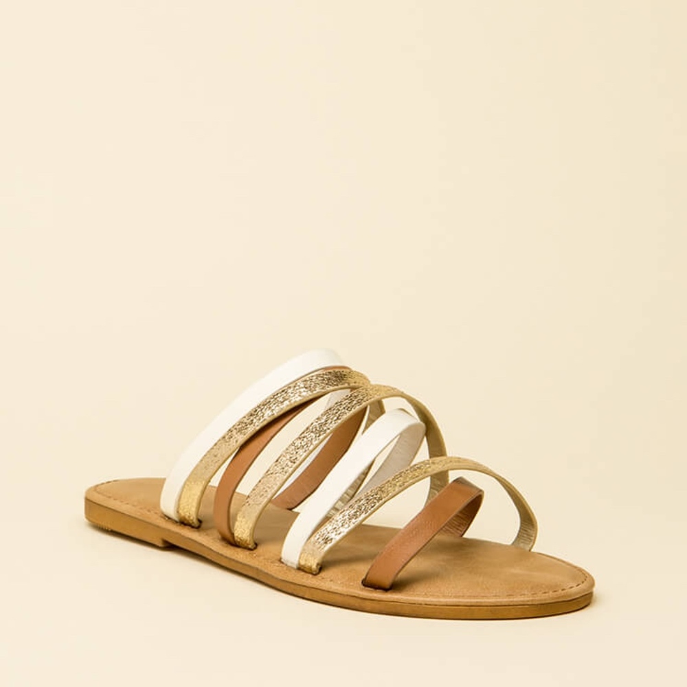 NWT *Go Jane* Tan Strappy Sandals